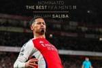 后防大腿！阿森纳官方祝贺萨利巴入选FIFA年度最佳阵